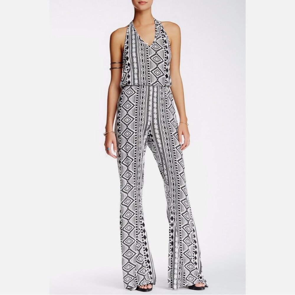 Raga Tribal Printed Halter Jumpsuit